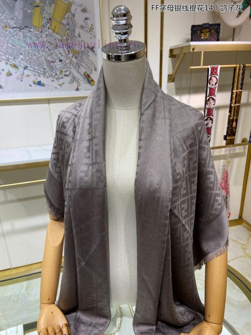 The newly released scarf will shine brightly, and the new customer supplied silver thread cal0y8by70 - Image 9