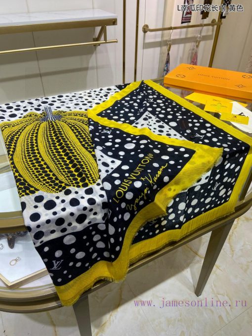 It's on the beef market now ‼ Sincere praise ‼L Pumpkin printed cashmere scarf, NxYKIncv Dosxe4gmv5x - Image 9