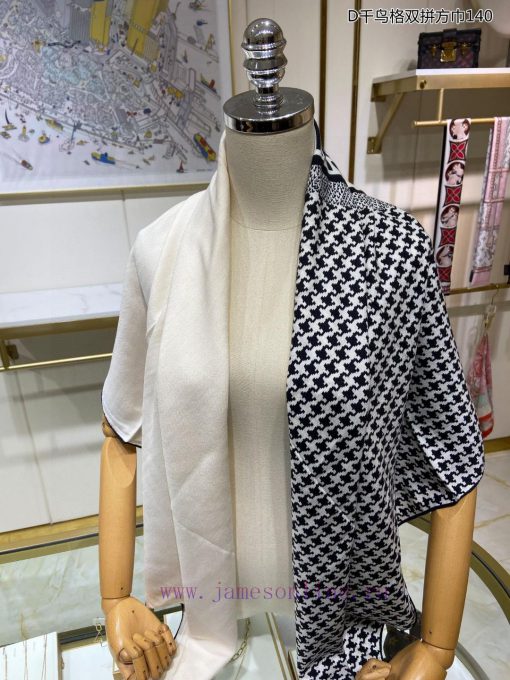 The new cashmere model is said to look good and recommended. D Qianniao grid double splicingh4l8q8jw - Image 8