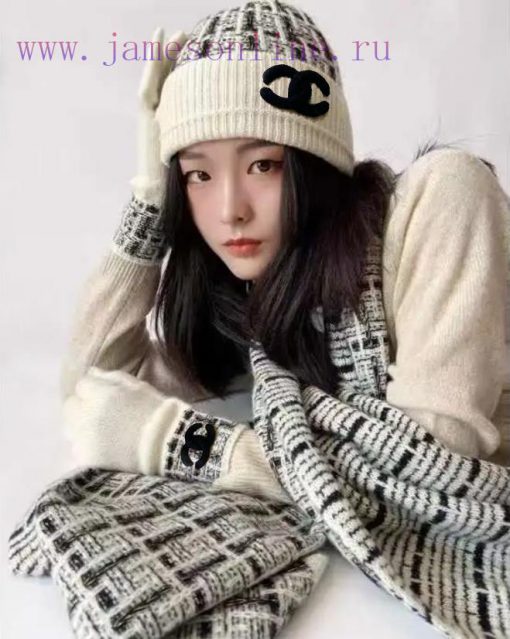 High end socialite customized pure cashmere quality Chanel gold thread three piece set is fao2ox4gcl - Image 2