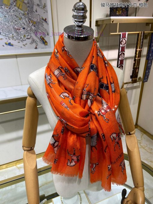 The newly released scarf will shine brightly, and the new customer supplied sequined cashmer008gwb97 - Image 6