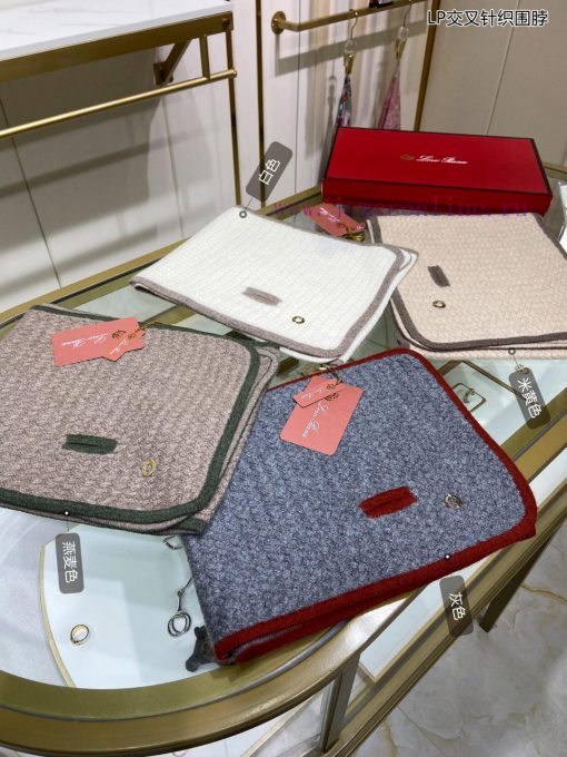 New Loro Piana Beef LP Cross Knitted Multi functional Scarf, can be wrapped as you want, low1zzx2ofb - Image 3