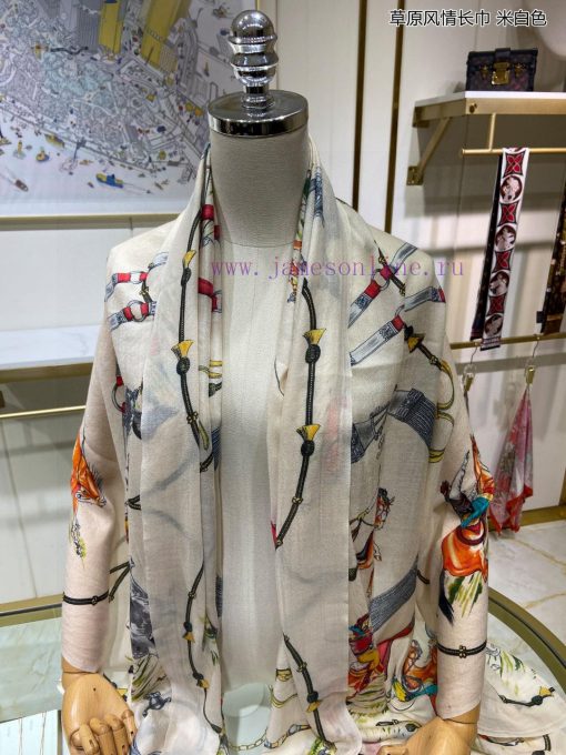 Cashmere long scarf synchronized with genuine praise for the grassland style long scarf of Lgu4dmfe9 - Image 7
