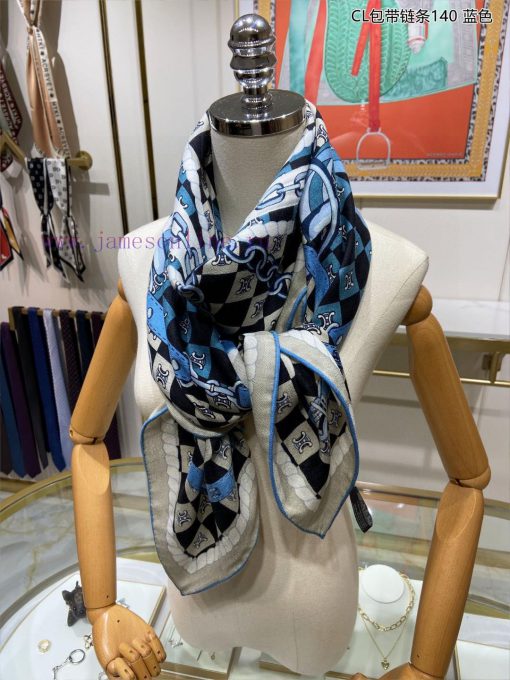 The new Celine CL bag with chain 140 cashmere square scarf is highly recommended for VIP cusfbo8n1et - Image 5