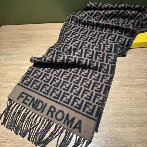 𝑭𝒆𝒏𝒅𝒊𝟮𝟯 Autumn/Winter New ProductsWool and cashmere scarves80% wool, 20% cashmereWool yarn ak40cdqho - Image 6