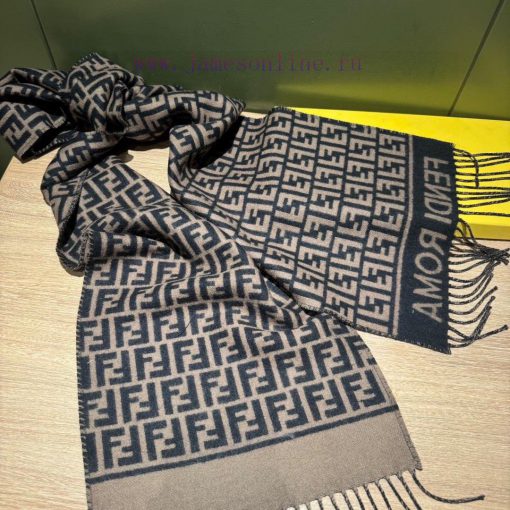 𝑭𝒆𝒏𝒅𝒊𝟮𝟯 Autumn/Winter New ProductsWool and cashmere scarves80% wool, 20% cashmereWool yarn ak40cdqho - Image 9