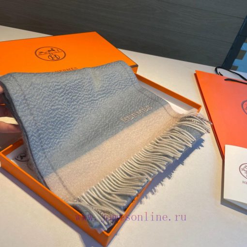 Don't miss out if you like cashmereHermes Double sided Goat Velvet Water Ripple Solid Color ogpy4ckf - Image 4