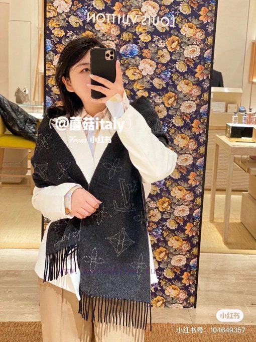 L old flower double-sided long scarf is fashionable, super powerful, and popular all over thbg97jcza