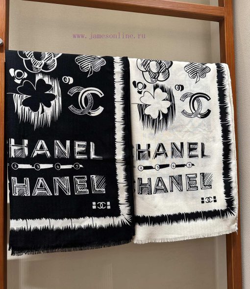 Unparalleled New ReleaseChanel 2023C Black and White Always Classic65 * 185 double-sided samxpmec1ep - Image 2