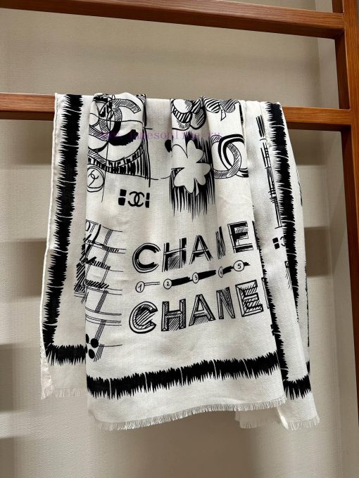 Unparalleled New ReleaseChanel 2023C Black and White Always Classic65 * 185 double-sided samxpmec1ep - Image 8