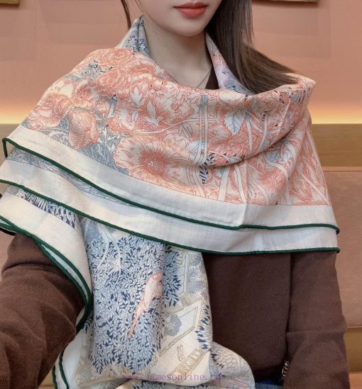 New Return to Nature Double sided Same Color Handmade Curled Cashmere and Silk Blended Shawlst6y2oer - Image 2