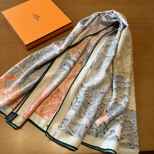 New Return to Nature Double sided Same Color Handmade Curled Cashmere and Silk Blended Shawlst6y2oer - Image 8