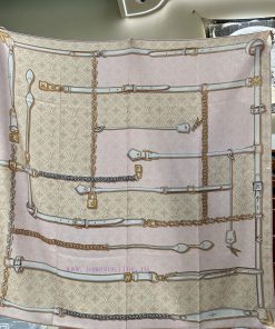 MONOGRAM JACQUARD DENIM140 Velvet Square Scarf PinkHigh spec double-sided same colorSome styi1unl5jz