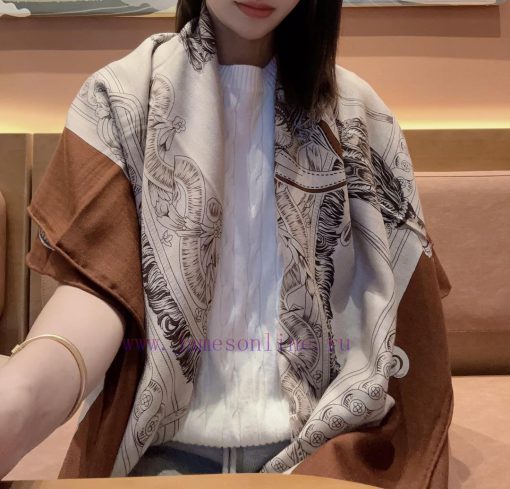 High definition double-sided same colorHermes' unique color matching golden brown and brown 2vzjff3d - Image 9