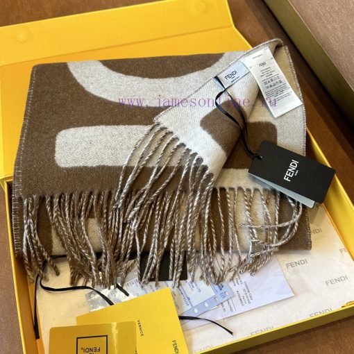 Fendi 23 color blocked scarf, unisex, FD only produces a few styles a year, all of which are0bmw5ohd
