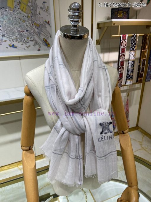 The new Celine CL plaid lightweight long scarf is highly recommended for VIP customers. You bcahwv0u - Image 4