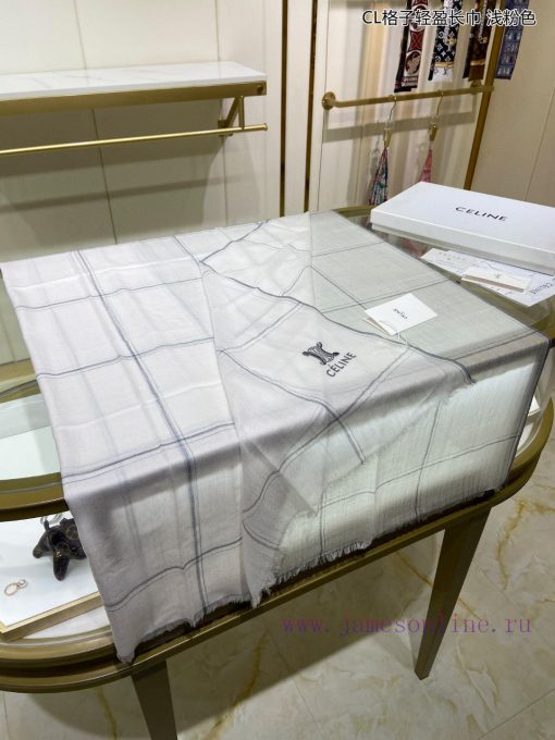 The new Celine CL plaid lightweight long scarf is highly recommended for VIP customers. You bcahwv0u - Image 7