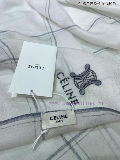 The new Celine CL plaid lightweight long scarf is highly recommended for VIP customers. You bcahwv0u - Image 8