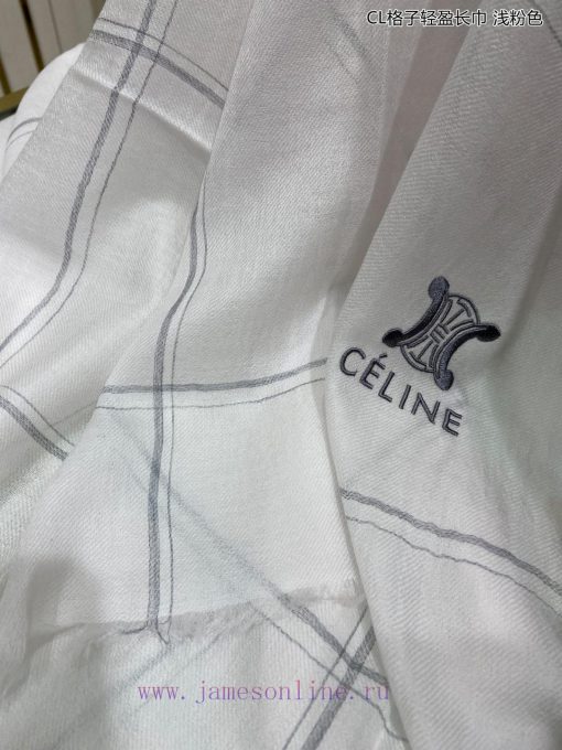The new Celine CL plaid lightweight long scarf is highly recommended for VIP customers. You bcahwv0u - Image 9