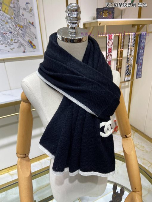Fragrant New Double C-Edge Striped Shawl Cashmere Long Scarf Beautiful [Tears] Royal Palace x31d444u - Image 5