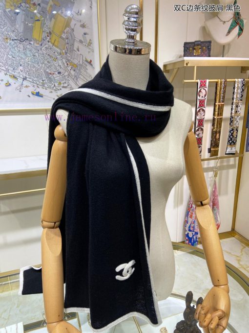 Fragrant New Double C-Edge Striped Shawl Cashmere Long Scarf Beautiful [Tears] Royal Palace x31d444u - Image 8