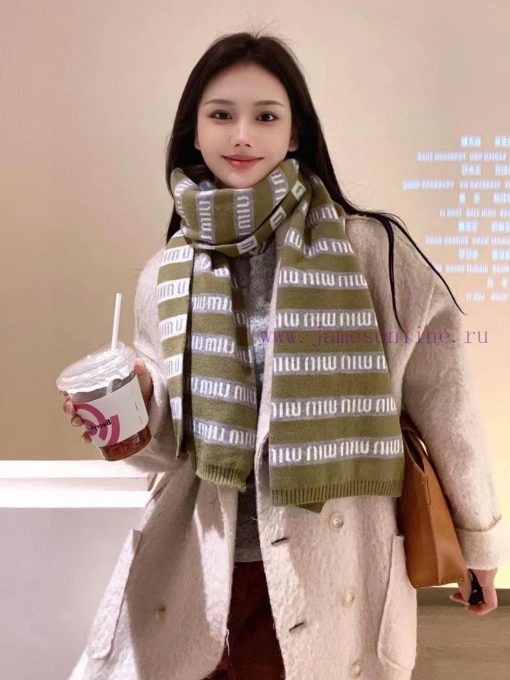 Miumiu Knitted Scarf, Super Kawaii Color, Skin friendly Soft Knitted Fabric, Specification 1q59jsvyg