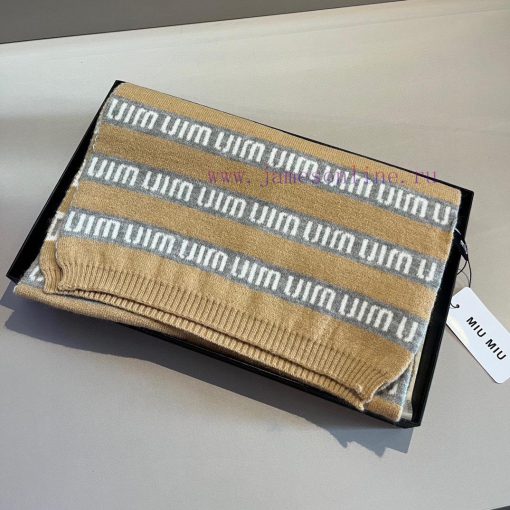 Miumiu Knitted Scarf, Super Kawaii Color, Skin friendly Soft Knitted Fabric, Specification 1dl8ymf28 - Image 3