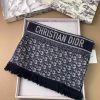 D's navy blue vintage flower new double-sided jacquard cashmere long scarf is being purchaseei1iv77o