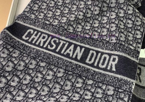 D's navy blue vintage flower new double-sided jacquard cashmere long scarf is being purchaseei1iv77o - Image 5