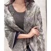 Square scarf D home shawl ️ Classic animal pattern paired with a luxurious silk wool blend tbbs3yewj