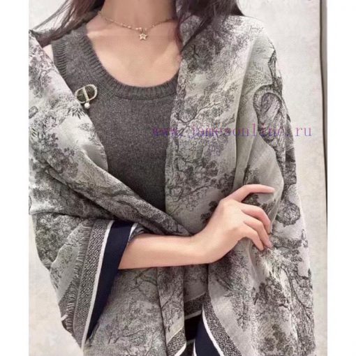 Square scarf D home shawl ️ Classic animal pattern paired with a luxurious silk wool blend tbbs3yewj