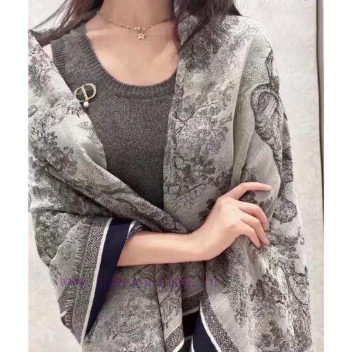 Square scarf D home shawl ️ Classic animal pattern paired with a luxurious silk wool blend tbbs3yewj - Image 2