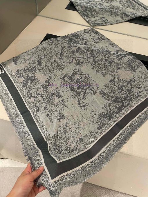 Square scarf D home shawl ️ Classic animal pattern paired with a luxurious silk wool blend tbbs3yewj - Image 6