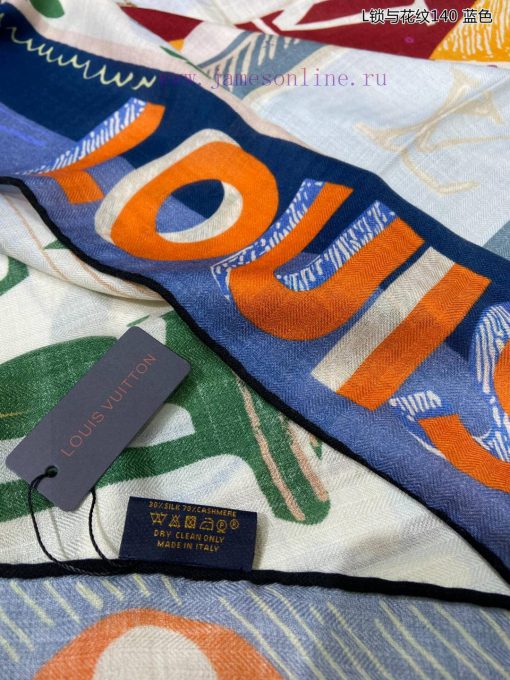 High end customized L lock and pattern 140 cashmere square scarf, 2023 new square scarf withmf0tutxn - Image 9