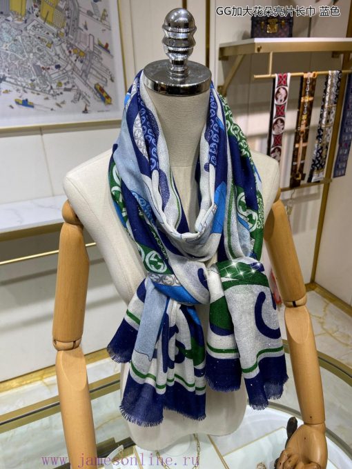 The newly released scarf will shine brightly. The new customer supplied silver thread+sequina67unwkg - Image 6