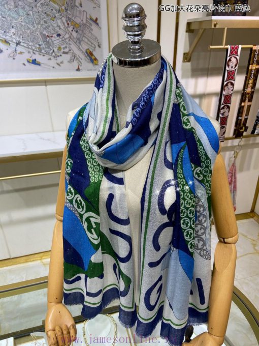 The newly released scarf will shine brightly. The new customer supplied silver thread+sequina67unwkg - Image 7