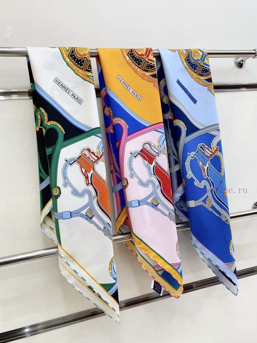HERMES's new silk scarf looks great and is recommended to be a spring mixed 90 silk square sy8sz4r6j - Image 4