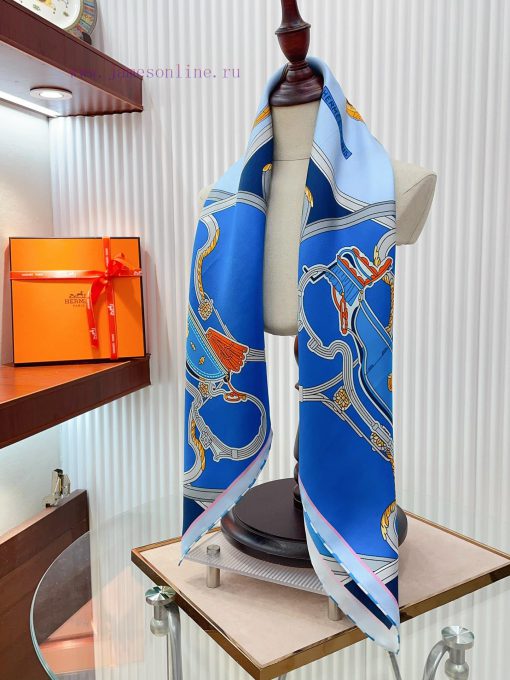HERMES's new silk scarf looks great and is recommended to be a spring mixed 90 silk square sy8sz4r6j - Image 8