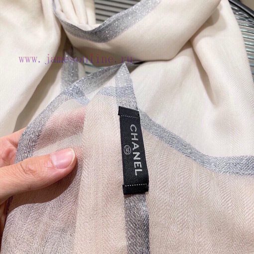 On arrival, the new Chanel cashmere scarf has a great hand feel and top-notch quality. It isx5uhkhsc - Image 9
