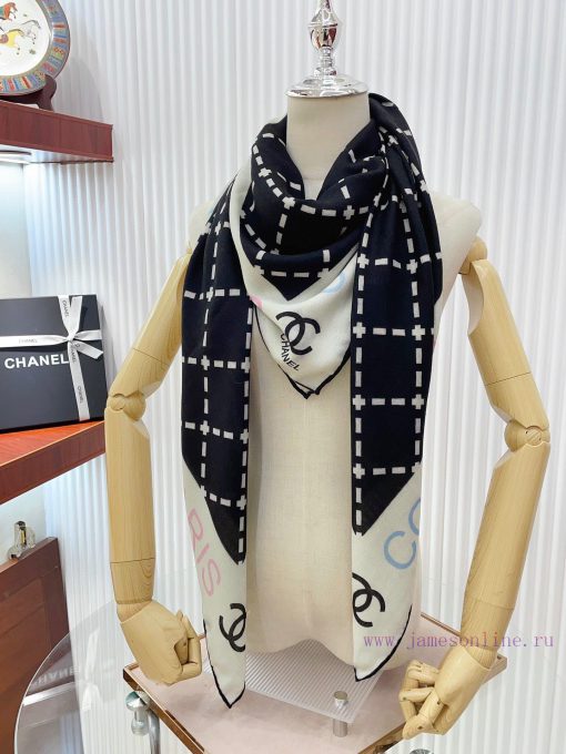 Chanel plaid LOGO140 cashmere square scarf is highly recommended by VIPs. You must start quiwkmo4wsa - Image 10
