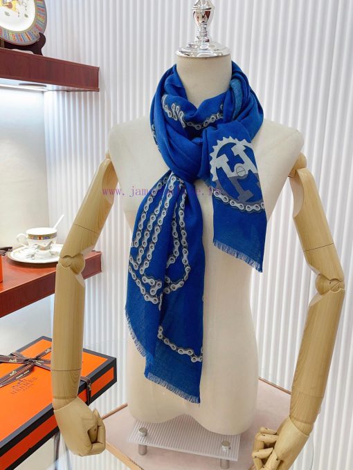 Highly recommended HERMES synchronizes with the new chain of horsehead long scarves and silkceucyp0p - Image 9