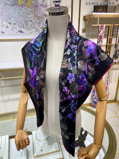The new DO Home D All Things Creatures 90 Silk Square Scarf is recommended for VIP customersgqjtqyuy - Image 9