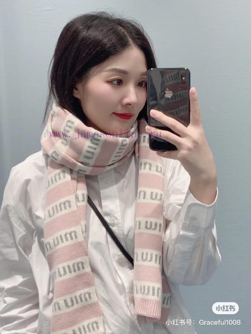 The big logo is not a market currencyMIUMIU scarf cool and cute too likeHow can beautiful wo6l10kb0o - Image 4
