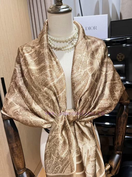 A must-have item for travel, the spring series popular silk scarf. No matter how you look atbku0736v - Image 3
