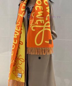 Top selling item: LW color blocked cashmere long scarf 🧶  The LOEWE 2023 early autumn collecsp7q50li