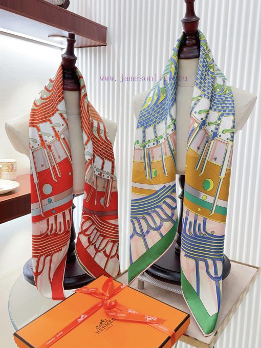 18mm double-sided different color silk scarf Hermes double-sided silk scarf has a new style eb6zxqy9 - Image 8
