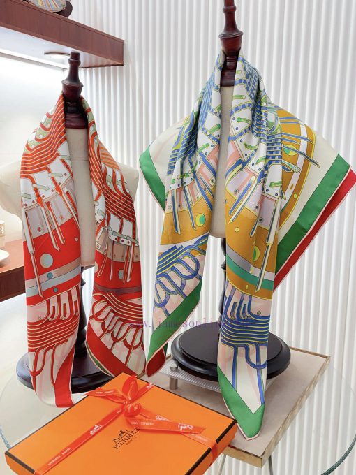 18mm double-sided different color silk scarf Hermes double-sided silk scarf has a new style eb6zxqy9 - Image 10