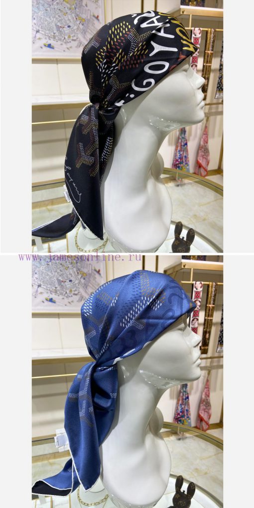 The new CL double-sided two-color silk square scarf from the Goya series is made of classic pv6lg6ju - Image 7