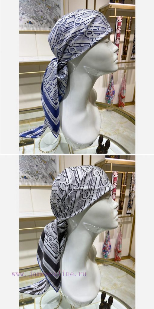 The new Dior double-sided two tone silk square scarf is highly recommended for VIP customers0q8kule4 - Image 6