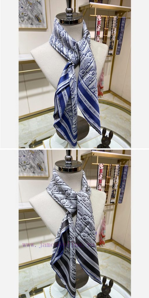 The new Dior double-sided two tone silk square scarf is highly recommended for VIP customers0q8kule4 - Image 7